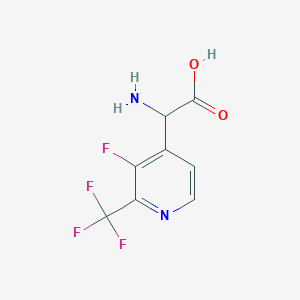 2-Amino-2-(3-fluoro-2-(trifluoromethyl)pyridin-4-yl)acetic acid