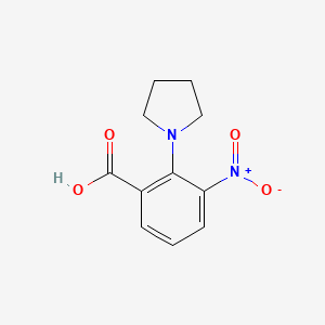 molecular formula C11H12N2O4 B1336042 3-硝基-2-吡咯烷-1-基苯甲酸 CAS No. 890091-65-3