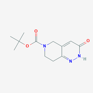 molecular formula C12H17N3O3 B1336045 叔丁基 3-氧代-2H,3H,5H,6H,7H,8H-吡啶并[4,3-c]哒嗪-6-羧酸酯 CAS No. 890091-87-9