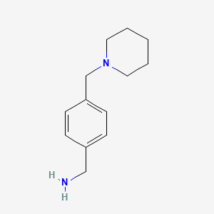 molecular formula C13H20N2 B1336046 4-哌啶-1-基甲基苄胺 CAS No. 91271-81-7