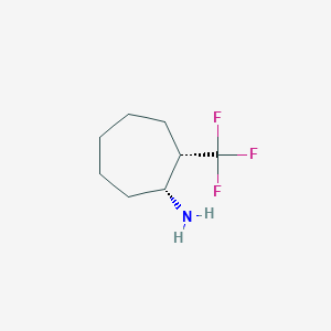 (1R,2S)-2-(Trifluoromethyl)cycloheptan-1-amine