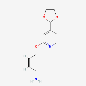 (Z)-4-((4-(1,3-Dioxolan-2-yl)pyridin-2-yl)oxy)but-2-en-1-amine