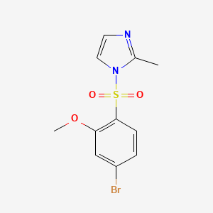 1-[(4-bromo-2-methoxyphenyl)sulfonyl]-2-methyl-1H-imidazole