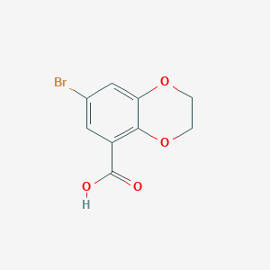 B1336058 7-Bromo-2,3-dihydrobenzo[b][1,4]dioxine-5-carboxylic acid CAS No. 16081-71-3