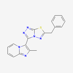 3-(6-Benzyl[1,2,4]triazolo[3,4-b][1,3,4]thiadiazol-3-yl)-2-methylimidazo[1,2-a]pyridine