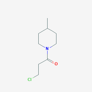 molecular formula C9H16ClNO B1336059 3-氯-1-(4-甲基哌啶-1-基)丙烷-1-酮 CAS No. 349090-42-2