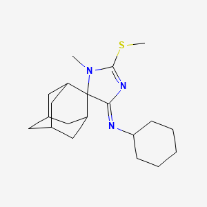 N-[1'-methyl-2'-(methylsulfanyl)-1',4'dihydrospiro(adamantane-2,5'-imidazole)-4'-ylidene]cyclohexanamine