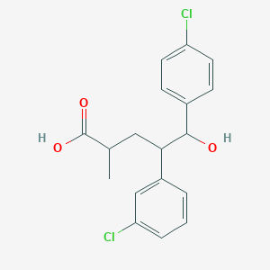 Benzenepentanoic acid, 4-chloro-gamma-(3-chlorophenyl)-delta-hydroxy-alpha-methyl-, (gammaR,deltaR)-rel-