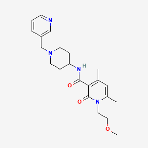 1-(2-methoxyethyl)-4,6-dimethyl-2-oxo-N-(1-(pyridin-3-ylmethyl)piperidin-4-yl)-1,2-dihydropyridine-3-carboxamide