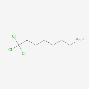 molecular formula C7H12Cl3Sn B13360641 (7,7,7-Trichloroheptyl)stannane 