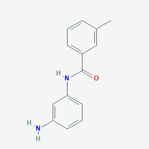 molecular formula C14H14N2O B1336065 N-(3-aminophenyl)-3-methylbenzamide CAS No. 585517-66-4