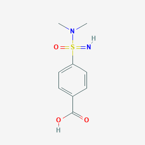 molecular formula C9H12N2O3S B13360705 4-(N,N-Dimethylsulfamidimidoyl)benzoic acid 