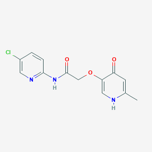 N-(5-chloropyridin-2-yl)-2-[(4-hydroxy-6-methylpyridin-3-yl)oxy]acetamide