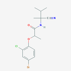 2-(4-bromo-2-chlorophenoxy)-N-(2-cyano-3-methylbutan-2-yl)propanamide