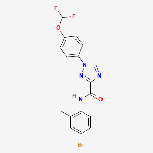 N-(4-bromo-2-methylphenyl)-1-[4-(difluoromethoxy)phenyl]-1H-1,2,4-triazole-3-carboxamide