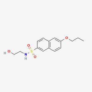 N-(2-hydroxyethyl)-6-propoxy-2-naphthalenesulfonamide