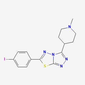 6-(4-Iodophenyl)-3-(1-methyl-4-piperidinyl)[1,2,4]triazolo[3,4-b][1,3,4]thiadiazole