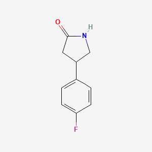 molecular formula C10H10FNO B1336079 4-(4-氟苯基)吡咯烷-2-酮 CAS No. 264122-82-9