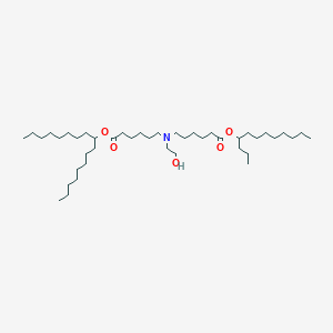 Dodecan-4-yl 6-((6-(heptadecan-9-yloxy)-6-oxohexyl)(2-hydroxyethyl)amino)hexanoate