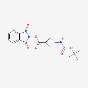 1,3-Dioxoisoindolin-2-yl cis-3-((tert-butoxycarbonyl)amino)cyclobutane-1-carboxylate