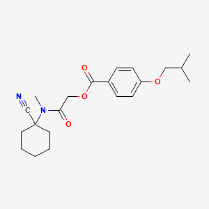 [(1-Cyanocyclohexyl)(methyl)carbamoyl]methyl 4-(2-methylpropoxy)benzoate