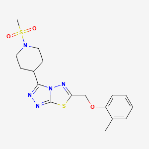 2-Methylphenyl {3-[1-(methylsulfonyl)-4-piperidinyl][1,2,4]triazolo[3,4-b][1,3,4]thiadiazol-6-yl}methyl ether