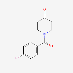 molecular formula C12H12FNO2 B1336085 1-(4-氟苯甲酰)哌啶-4-酮 CAS No. 866144-28-7