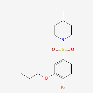 1-[(4-Bromo-3-propoxyphenyl)sulfonyl]-4-methylpiperidine