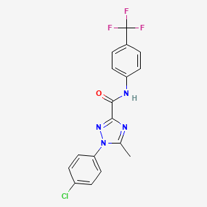 1-(4-chlorophenyl)-5-methyl-N-[4-(trifluoromethyl)phenyl]-1H-1,2,4-triazole-3-carboxamide