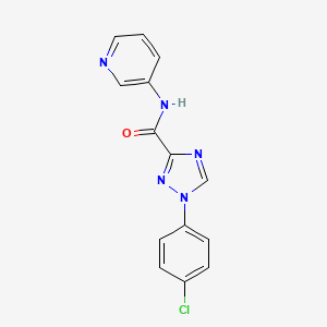 1-(4-chlorophenyl)-N-(3-pyridinyl)-1H-1,2,4-triazole-3-carboxamide