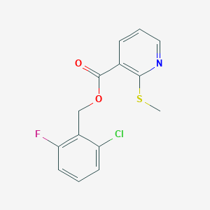 (2-Chloro-6-fluorophenyl)methyl 2-methylsulfanylpyridine-3-carboxylate