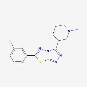 6-(3-Iodophenyl)-3-(1-methyl-3-piperidinyl)[1,2,4]triazolo[3,4-b][1,3,4]thiadiazole