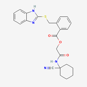 [(1-cyanocyclohexyl)carbamoyl]methyl 2-[(1H-1,3-benzodiazol-2-ylsulfanyl)methyl]benzoate