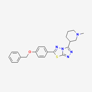 6-[4-(Benzyloxy)phenyl]-3-(1-methylpiperidin-3-yl)[1,2,4]triazolo[3,4-b][1,3,4]thiadiazole