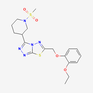 6-[(2-Ethoxyphenoxy)methyl]-3-[1-(methylsulfonyl)-3-piperidinyl][1,2,4]triazolo[3,4-b][1,3,4]thiadiazole