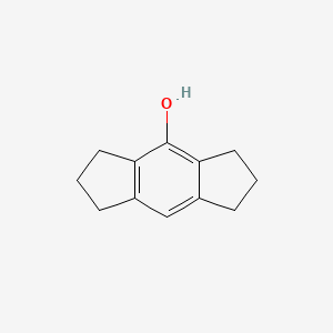 molecular formula C12H14O B13360964 1,2,3,5,6,7-Hexahydro-s-indacen-4-ol 