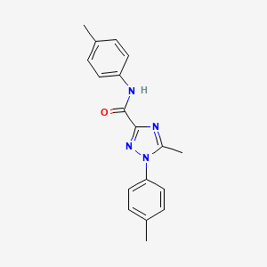 5-methyl-N,1-bis(4-methylphenyl)-1H-1,2,4-triazole-3-carboxamide