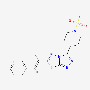 6-(1-Methyl-2-phenylvinyl)-3-[1-(methylsulfonyl)-4-piperidinyl][1,2,4]triazolo[3,4-b][1,3,4]thiadiazole