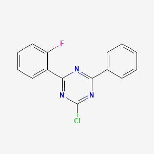 2-Chloro-4-(2-fluorophenyl)-6-phenyl-1,3,5-triazine