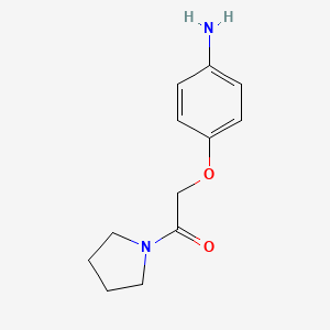 molecular formula C12H16N2O2 B1336101 2-(4-氨基苯氧基)-1-吡咯烷-1-基乙酮 CAS No. 76870-05-8