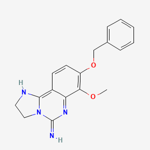 molecular formula C18H18N4O2 B13361011 8-(Benzyloxy)-7-methoxy-2,3-dihydroimidazo[1,2-c]quinazolin-5-amine 