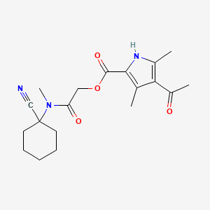 [(1-cyanocyclohexyl)(methyl)carbamoyl]methyl 4-acetyl-3,5-dimethyl-1H-pyrrole-2-carboxylate