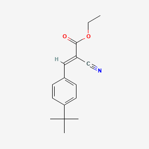 molecular formula C16H19NO2 B1336104 3-[4-(叔丁基)苯基]-2-氰基丙烯酸乙酯 CAS No. 247099-46-3