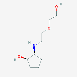 molecular formula C9H19NO3 B13361063 (1R,2R)-2-((2-(2-Hydroxyethoxy)ethyl)amino)cyclopentan-1-ol 