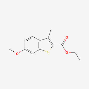 molecular formula C13H14O3S B13361112 Ethyl 6-methoxy-3-methylbenzo[b]thiophene-2-carboxylate 