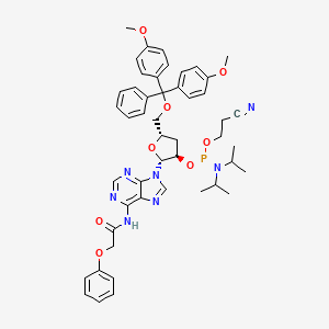 (2R,3R,5S)-5-((Bis(4-methoxyphenyl)(phenyl)methoxy)methyl)-2-(6-(2-phenoxyacetamido)-9H-purin-9-yl)tetrahydrofuran-3-yl (2-cyanoethyl) diisopropylphosphoramidite