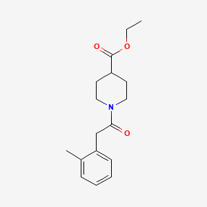 Ethyl 1-[(2-methylphenyl)acetyl]-4-piperidinecarboxylate