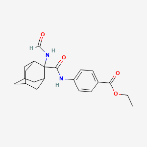 Ethyl 4-({[2-(formylamino)-2-adamantyl]carbonyl}amino)benzoate