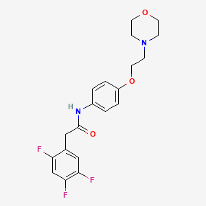 N-{4-[2-(morpholin-4-yl)ethoxy]phenyl}-2-(2,4,5-trifluorophenyl)acetamide