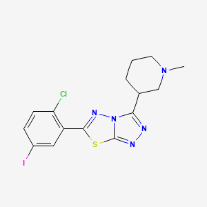 6-(2-Chloro-5-iodophenyl)-3-(1-methyl-3-piperidinyl)[1,2,4]triazolo[3,4-b][1,3,4]thiadiazole